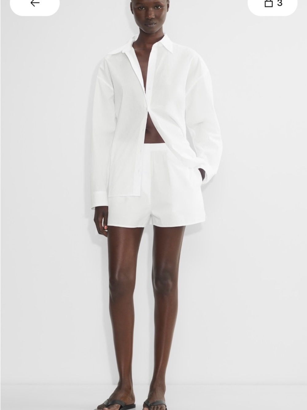 Aritzia Deakins Poplin Shorts